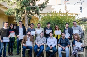 Graduation in the garden at Lalish Center, Sharya Branch.