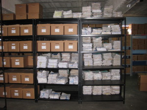 Organized police documents at the AHPN.